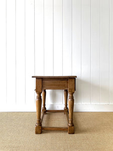 An Ancient English Pine Lowboy c1780