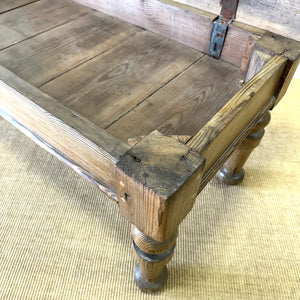 An Antique English Country Pine Coffee Table
