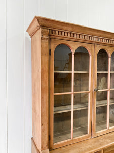 A 19th Century English Pine Bookcase Cabinet or Hutch
