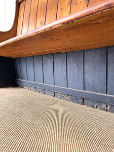 An Antique English Pine Settle or Hall Bench