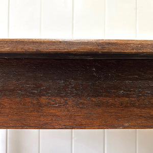 An Antique English Country 5.5 ft Narrow Kitchen Dining Table or Sideboard