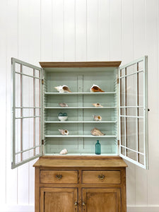 A 19th Century English Pine Bookcase Cabinet or Hutch