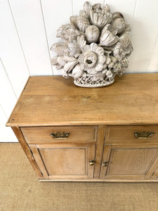 A Handsome Antique English Pine Sideboard c1890