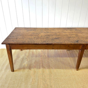 A Monumental Antique 10 ft English Pine Farmhouse or Draper's Table