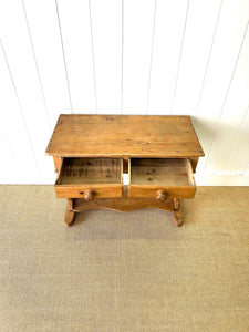 A Pine Washstand or Console Table