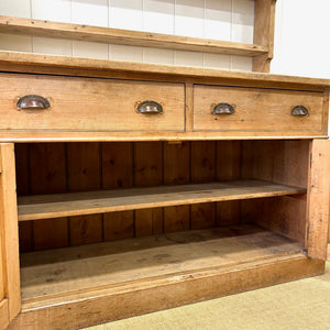 A 19th Century Pine Welsh Kitchen Dresser or Hutch