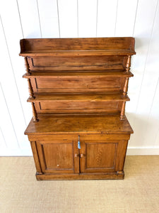 A 19th Century English Pine Bookcase Cabinet or Hutch