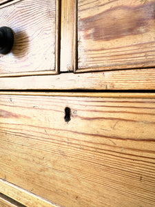 An Early 19th Century English Pine Chest of Drawers or Dresser