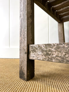 A Stylish English Teak Garden Bench