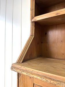 A Diminutive 19th Century Irish Pine Dresser or Cupboard