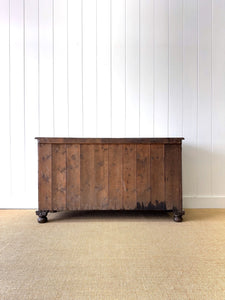 An English Country 3 Drawer Pine Buffet or Sideboard
