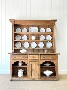 A Gorgeous 19th Century Pine Welsh Dresser or Cupboard
