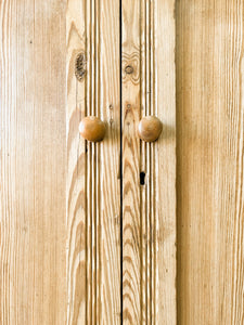 An Antique English Pine Pantry Cupboard