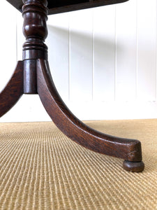 An English Oak Tripod Table