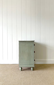 An English Pine Green Painted Chest of Drawers Dresser c1890
