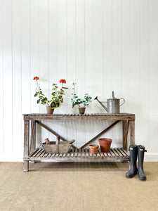 A Charming Antique Console Table or Potting Table