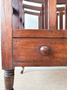 A Delightful And Rare Georgian Mahogany Canterbury or Magazine Newspaper Holder