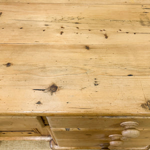 An English Country 7 Drawer Pine Buffet or Sideboard
