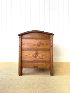 An Swedish Pine Domed Top Blanket Box or Toy Box Early 19th Century