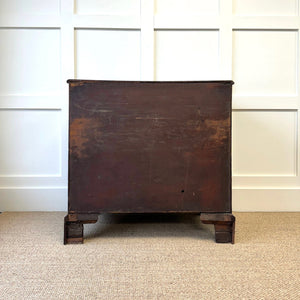 A English Georgian Chest of Drawers with Swan Neck Hardware