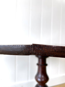 An English Antique Oak Tilt-Top Side Table