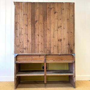 A Sunny Yellow 19th Century Pine Welsh Kitchen Dresser or Hutch