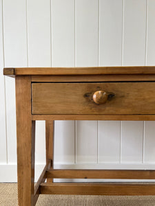 Antique English Country Pine Console Table c1890