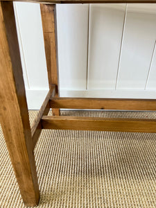 Antique English Country Pine Console Table c1890