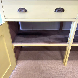 A Sunny Yellow 19th Century Pine Welsh Kitchen Dresser or Hutch