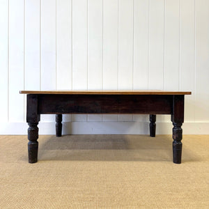 An Antique Rustic English Country Pine Coffee Table
