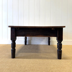 An Antique Rustic English Country Pine Coffee Table