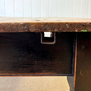 An Antique Rustic English Country Pine Coffee Table