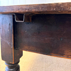 An Antique Rustic English Country Pine Coffee Table