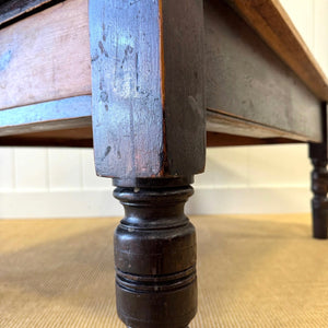 An Antique Rustic English Country Pine Coffee Table
