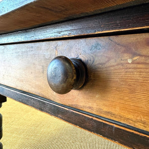 An Antique Rustic English Country Pine Coffee Table