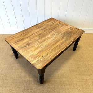 An Antique Rustic English Country Pine Coffee Table