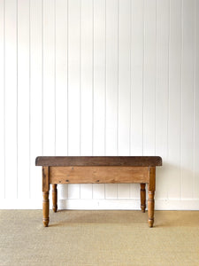 An Antique English Console Table or Work Table