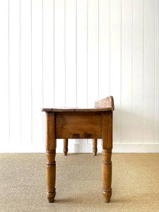 An Antique English Console Table or Work Table