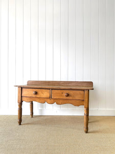 An Antique English Console Table or Work Table