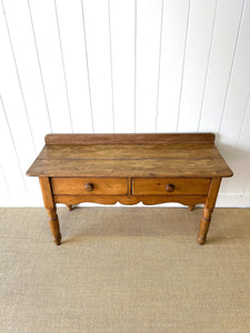An Antique English Console Table or Work Table
