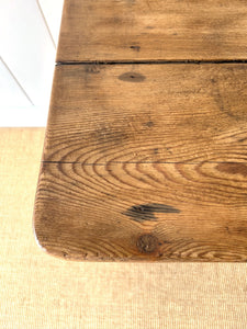 An Antique English Console Table or Work Table