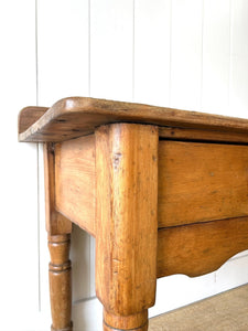 An Antique English Console Table or Work Table