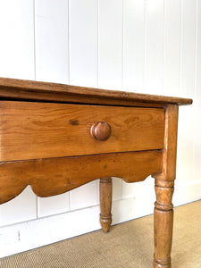 An Antique English Console Table or Work Table