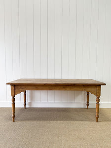 A Good English Pine 6ft Dining Table c1890