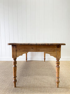 A Good English Pine 6ft Dining Table c1890