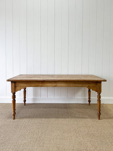 A Good English Pine 6ft Dining Table c1890