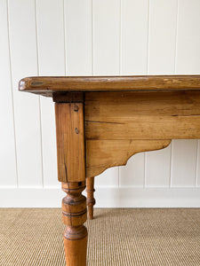 A Good English Pine 6ft Dining Table c1890