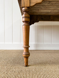 A Good English Pine 6ft Dining Table c1890