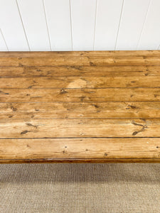 A Good English Pine 6ft Dining Table c1890