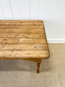 A Good English Pine 6ft Dining Table c1890